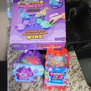 Unicorn Chompers Game - Purple and Green